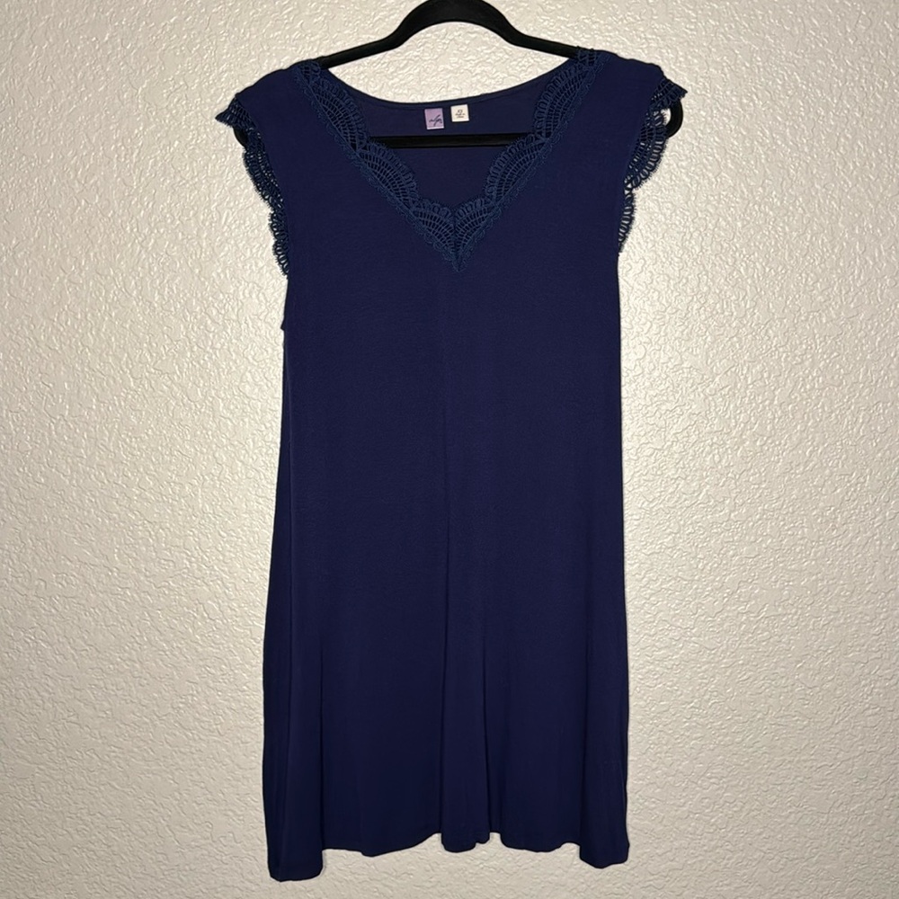 Francesca’s Alya Navy Blue Dress
